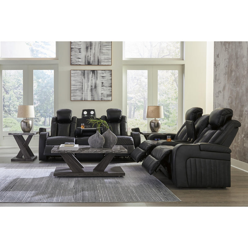 Signature Design by Ashley Caveman Den Power Reclining Leather Look Sofa 9070315 IMAGE 15