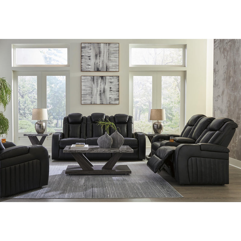 Signature Design by Ashley Caveman Den Power Reclining Leather Look Sofa 9070315 IMAGE 17