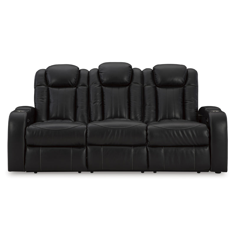 Signature Design by Ashley Caveman Den Power Reclining Leather Look Sofa 9070315 IMAGE 3