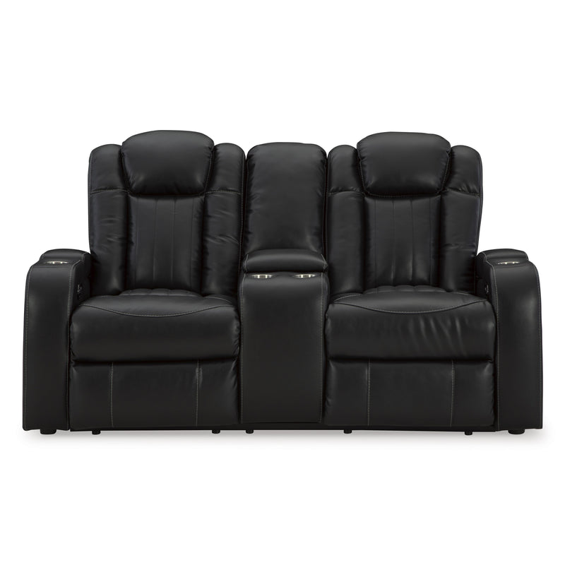 Signature Design by Ashley Caveman Den Power Reclining Leather Look Loveseat 9070318 IMAGE 3