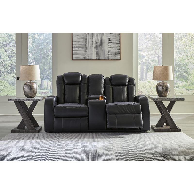 Signature Design by Ashley Caveman Den Power Reclining Leather Look Loveseat 9070318 IMAGE 7