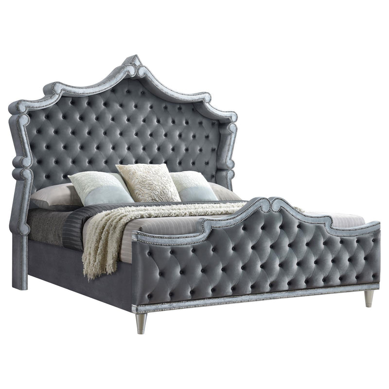 Coaster Furniture King Upholstered Panel Bed 223581KE IMAGE 3