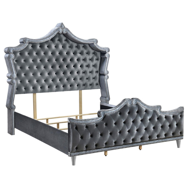 Coaster Furniture California King Upholstered Panel Bed 223581KW IMAGE 1
