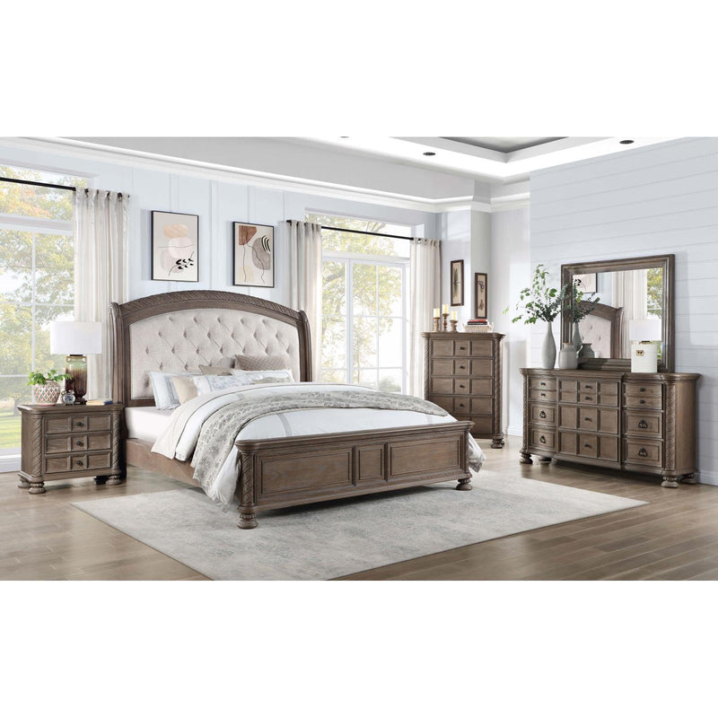 Coaster Furniture King Upholstered Panel Bed 224441KE IMAGE 2
