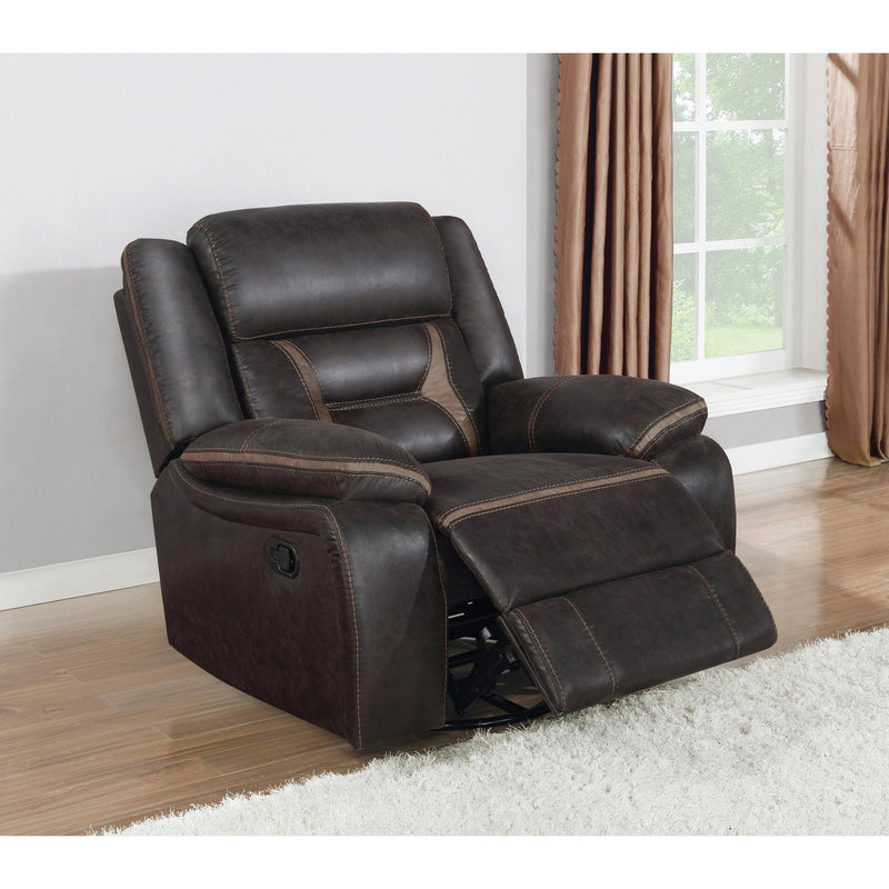 Coaster Furniture Greer Glider Leatherette Recliner 651356 IMAGE 4