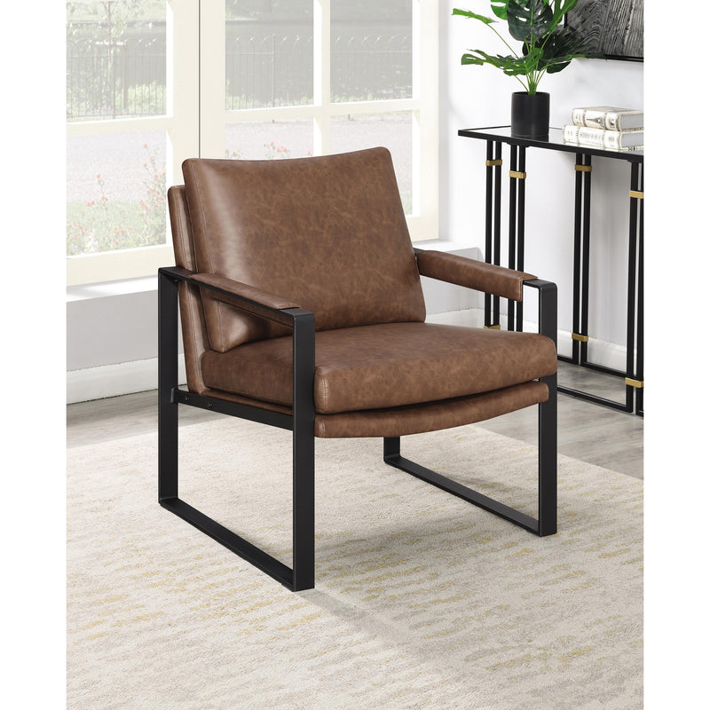 Coaster Furniture Rosalind Stationary Leatherette Accent Chair 904112 IMAGE 2
