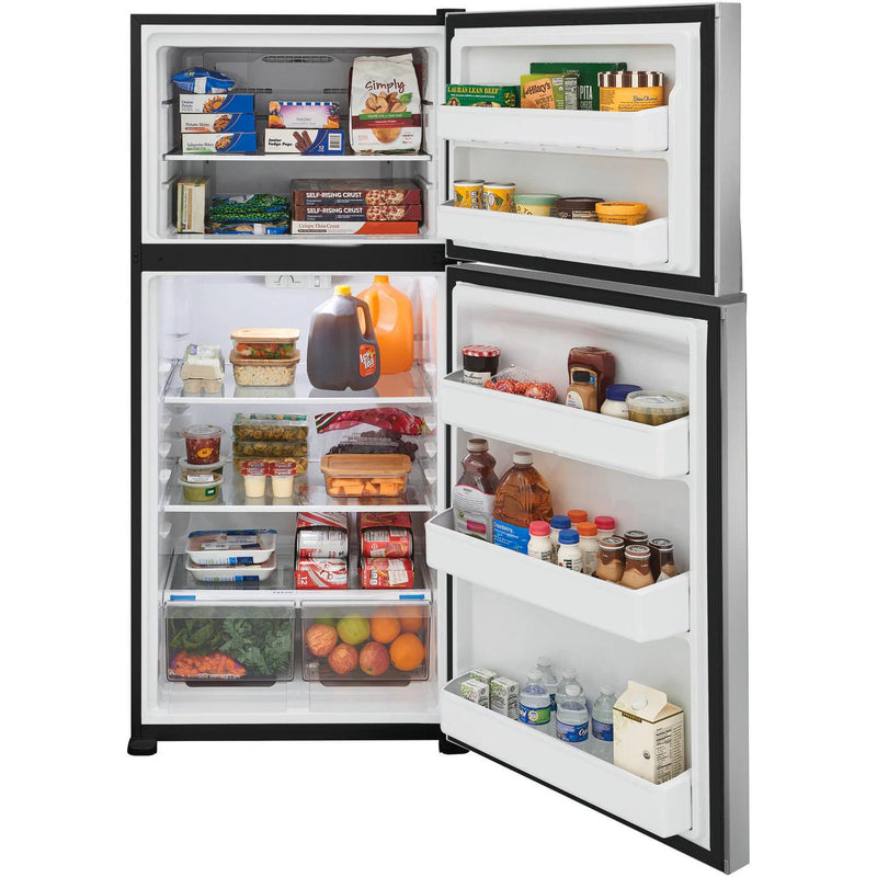 Frigidaire 30-inch, 20.0 cu. ft. Freestanding Top Freezer Refrigerator with EvenTemp™ Cooling System FFHT2022AS IMAGE 2