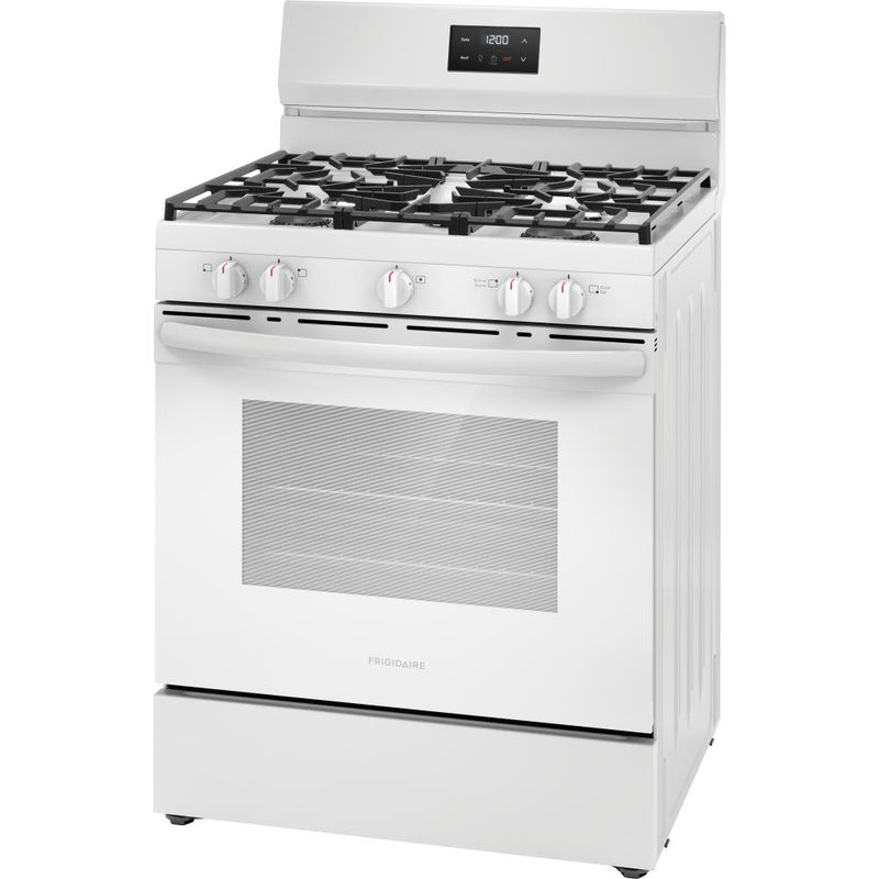 Frigidaire 30-inch Freestanding Gas Range with 5 Burners FCRG3052BW IMAGE 7
