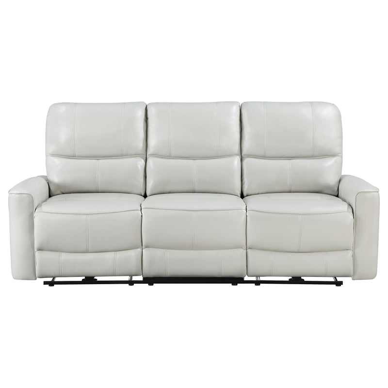 Coaster Furniture Greenfield Power Reclining Leather Match Sofa 610261P IMAGE 4
