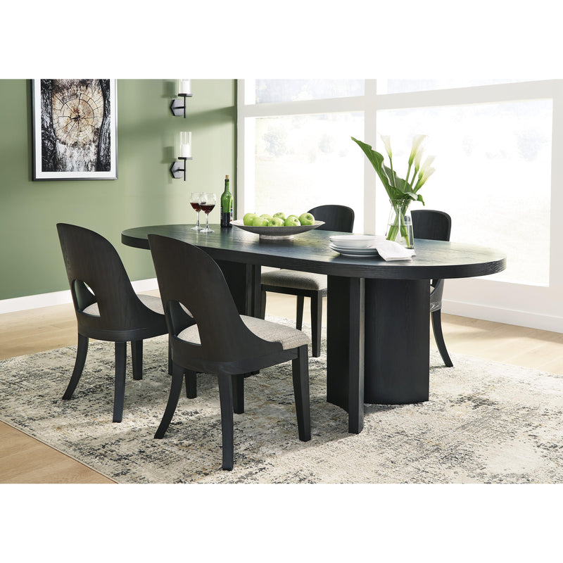 Signature Design by Ashley Oval Rowanbeck Dining Table D821-25 IMAGE 11
