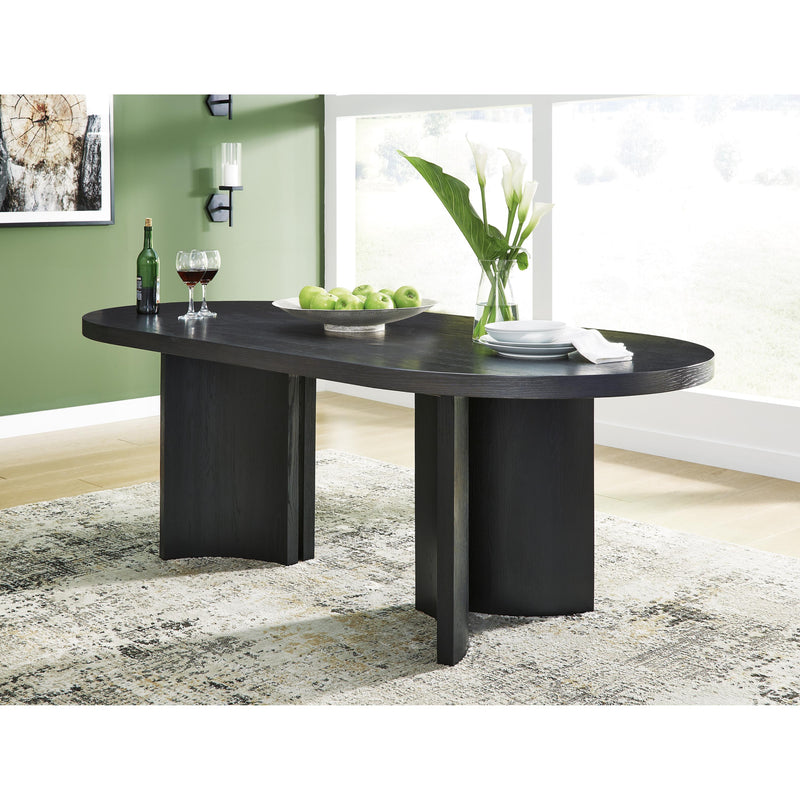 Signature Design by Ashley Oval Rowanbeck Dining Table D821-25 IMAGE 5