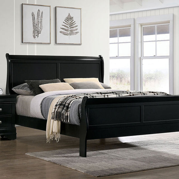 Furniture of America Louis Philippe Queen Bed FM7866BK-Q-BED IMAGE 1