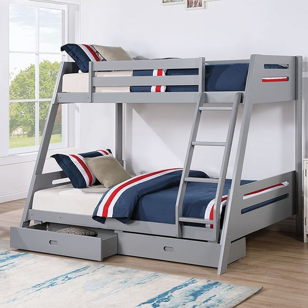 Furniture of America Kids Beds Bunk Bed FM-BK003GY-BED IMAGE 1