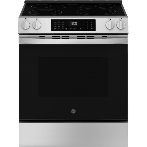 GE 30-inch Slide-in Electric Range with Convection Technology GRS600AVFS IMAGE 1