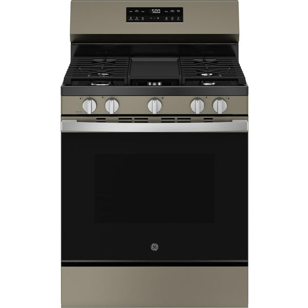 GE 30-inch Freestanding Gas Range with Center Oval Burner GGF500PVES IMAGE 1