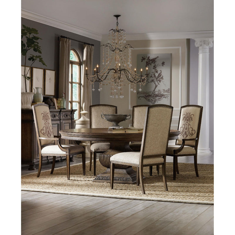 Hooker Furniture Round Rhapsody Dining Table with Pedestal Base 5070-75213 IMAGE 3