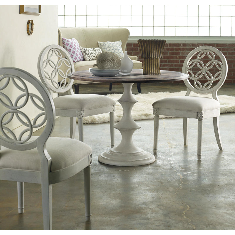 Hooker Furniture Round Melange Dining Table with Pedestal Base 638-75007 IMAGE 3