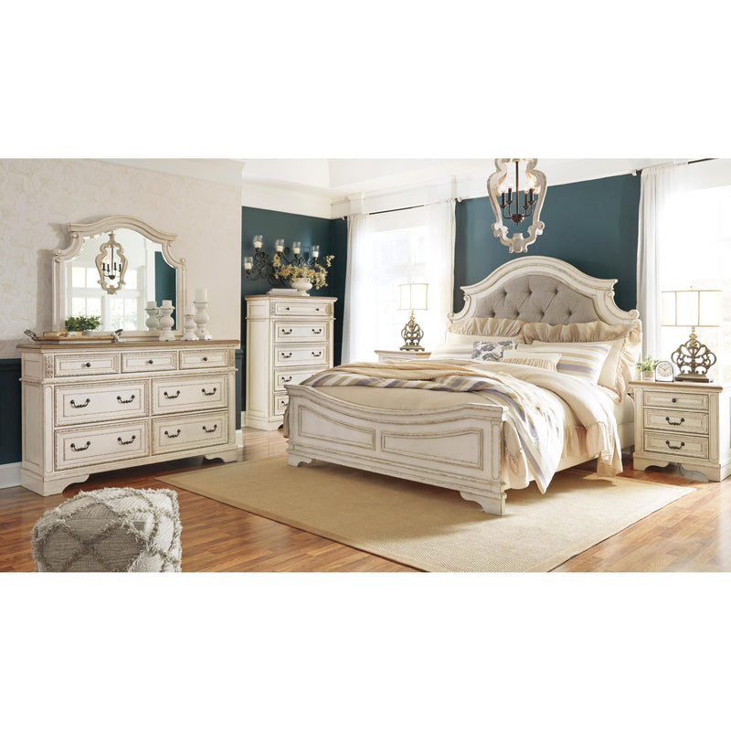 Signature Design by Ashley Realyn B743B23 6 pc King Upholstered Panel Bedroom Set IMAGE 1