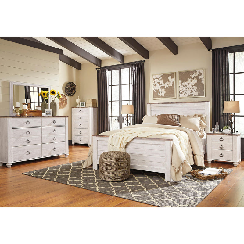 Signature Design by Ashley Willowton B267B34 8 pc Queen Panel Bedroom Set IMAGE 1