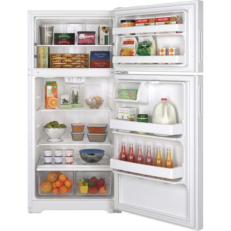 Hotpoint 28-inch, 14.6 cu. ft. Top Freezer Refrigerator HPE15BTHWW IMAGE 4