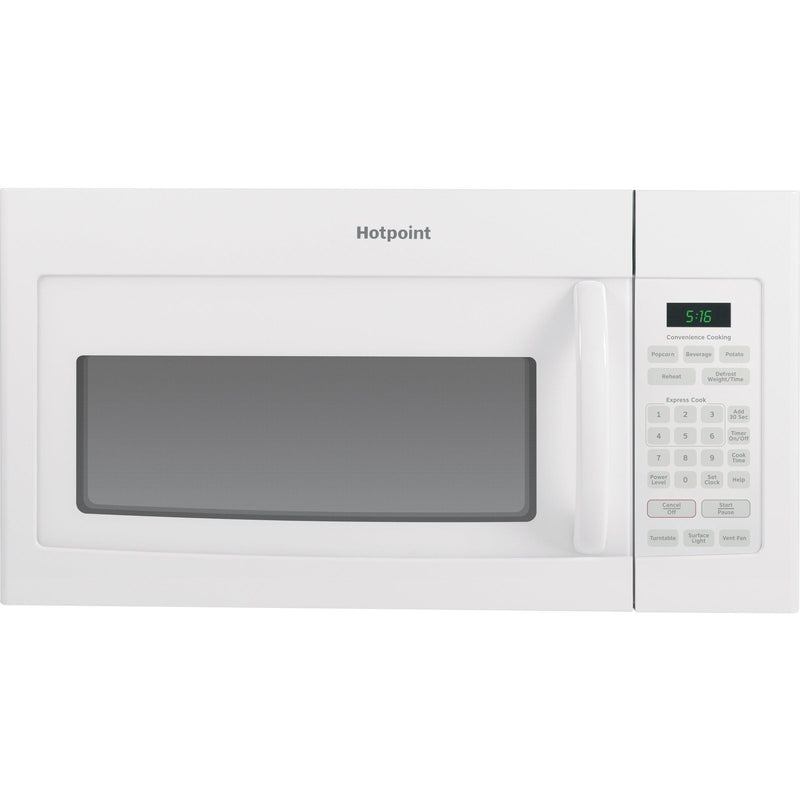 Hotpoint 30-inch, 1.6 cu.ft. Over-the-Range Microwave Oven RVM5160DHWW IMAGE 1