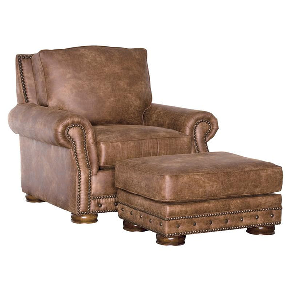 Mayo Furniture Fabric Ottoman 2900F50 Ottoman - Palance Chestnut IMAGE 1