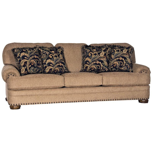 Mayo Furniture Stationary Fabric Sofa 3620F10 Sofa - Knickknack Old Gold IMAGE 1
