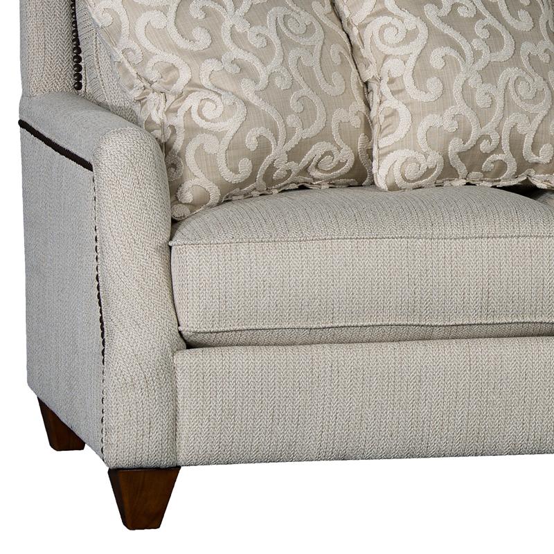 Mayo Furniture Stationary Fabric Sofa 6200F10 Sofa - Clarion Cream IMAGE 2