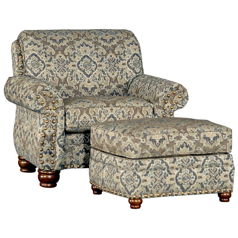 Mayo Furniture Fabric Ottoman 9780F50 Ottoman - Mazaro Moss IMAGE 1