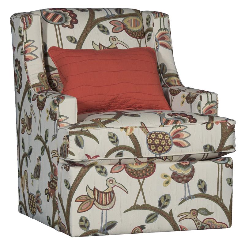 Mayo Furniture Swivel Fabric Chair 2800F42 Swivel - Crazy Ol' Bird Autumn IMAGE 1