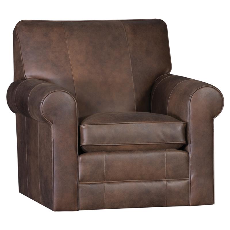 Mayo Furniture Swivel, Glider Leather Chair 3000L43 Swivel Glider - Novapelle Copper IMAGE 1