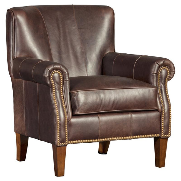 Mayo Furniture Stationary Leather Chair 3240L40 Chair - Fargo Chocolate IMAGE 1