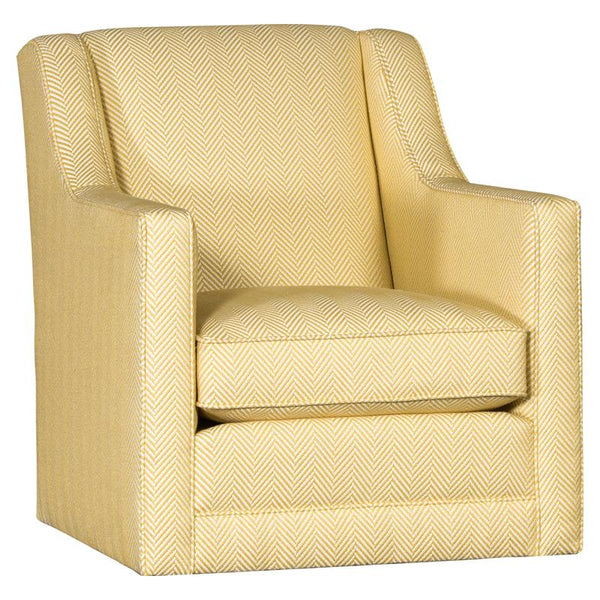 Mayo Furniture Swivel, Glider Fabric Chair 4000F43 Swivel Glider - Underwood Citrine IMAGE 1