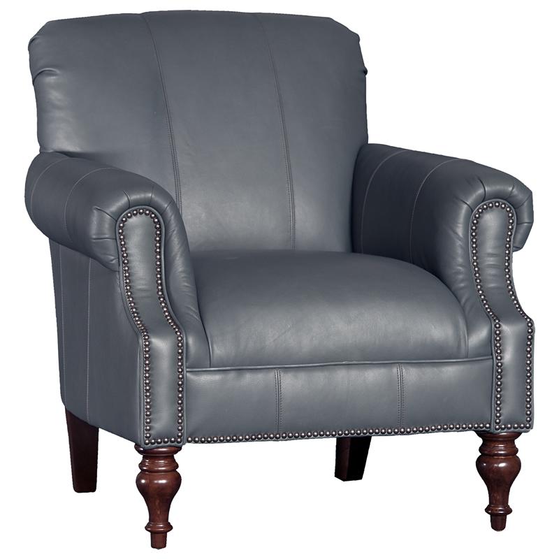 Mayo Furniture Stationary Leather Chair 8960L40 Chair - Edinburg Desert Sky IMAGE 1
