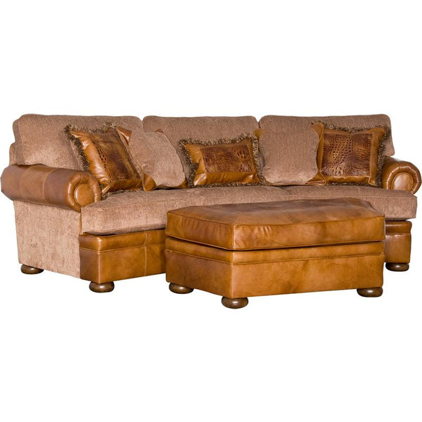 Mayo Furniture Stationary Fabric Sofa 7500LFA11 Conversational Sofa - Englehart Rustone IMAGE 1