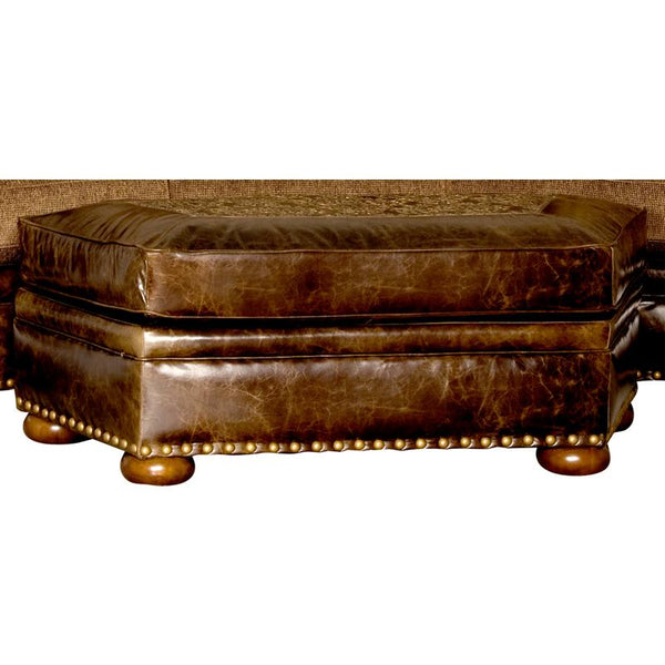 Mayo Furniture Leather Ottoman 7500LFA51 Table Ottoman - Broken Bow Cigar IMAGE 1