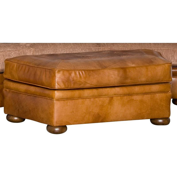 Mayo Furniture Leather Ottoman 7500LFA11 Table Ottoman - Fargo Whiskey IMAGE 1