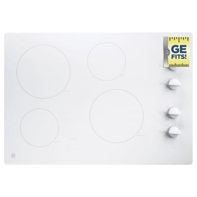 GE 30-inch Built-In Electric Cooktop JP3030TJWW IMAGE 1