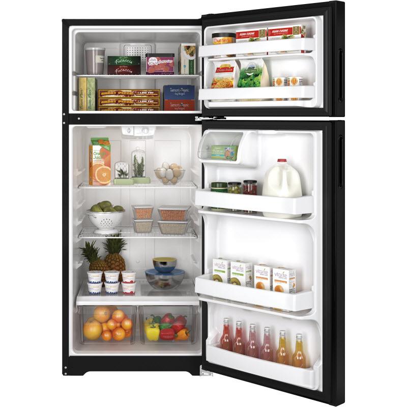 Hotpoint 28-inch, 17.6 cu. ft. Top Freezer Refrigerator HPS18BTHBB IMAGE 2