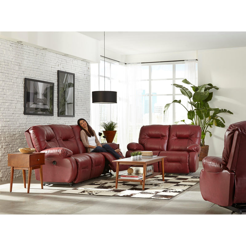 Best Home Furnishings Brinley Reclining Leather Loveseat L700CA4 73208L IMAGE 5