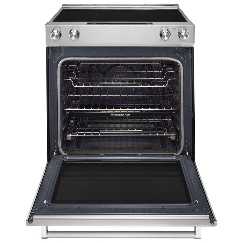 KitchenAid 30-inch Slide-in Electric Range with Even-Heat™ KSEB900ESS IMAGE 2