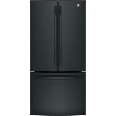 GE 33-inch, 24.8 cu. ft. French 3-Door Refrigerator with Ice and Water GNE25JGKBB IMAGE 1
