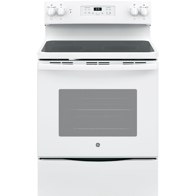 GE 30-inch Freestanding Electric Range with Self-Clean Oven JB645DKWW IMAGE 1