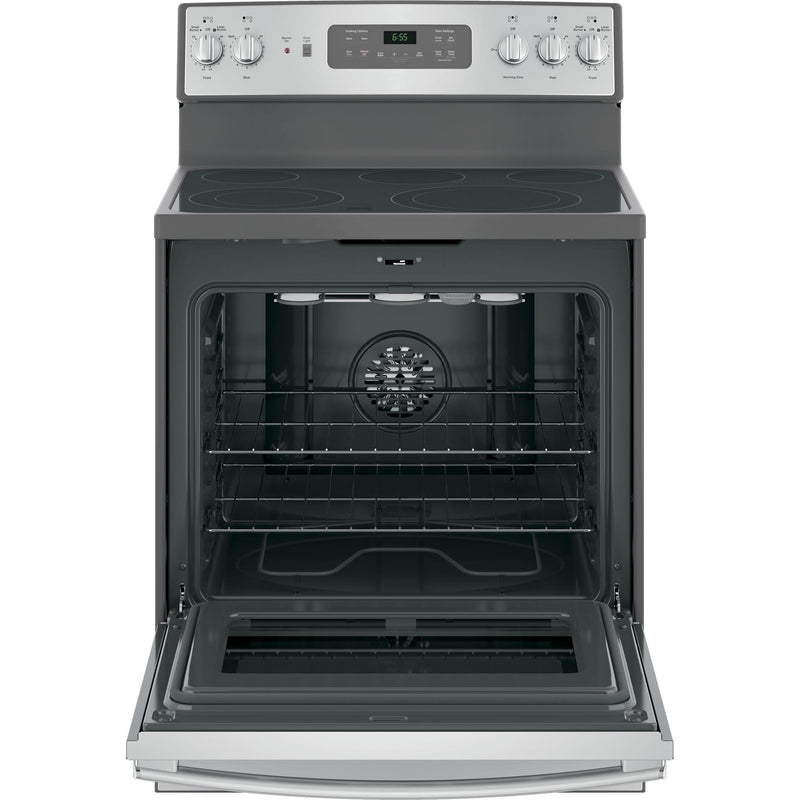 GE 30-inch Freestanding Electric Range with Convection JB655SKSS IMAGE 2