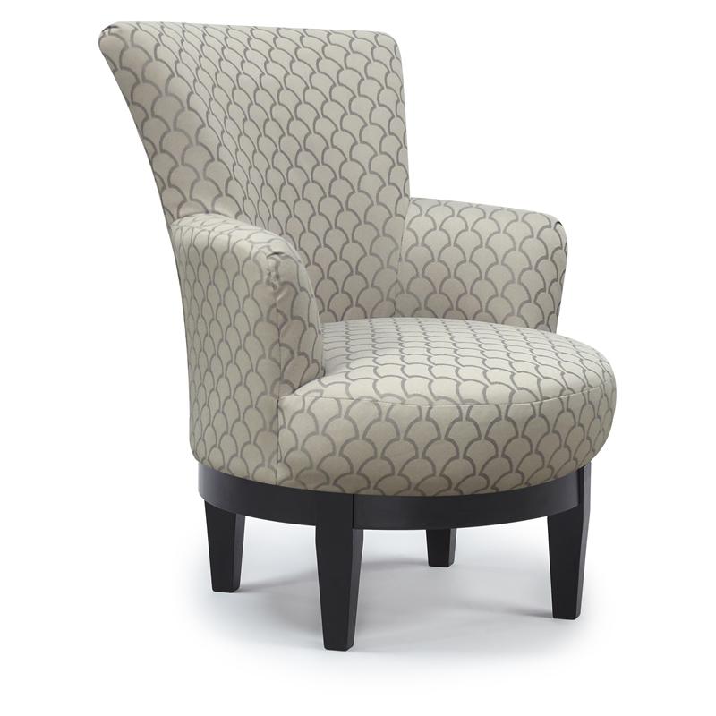 Best Home Furnishings Justine Swivel Fabric Accent Chair Justine 2968E IMAGE 1