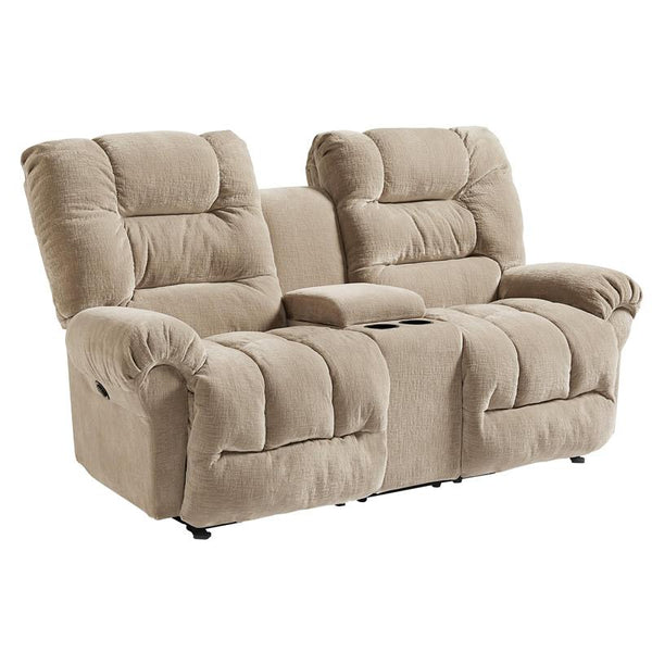 Best Home Furnishings Seger Power Reclining Fabric Loveseat Seger L720RQ7 Rocking Loveseat with Console IMAGE 1