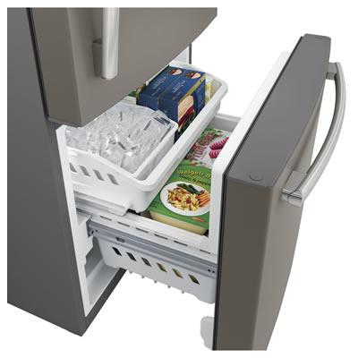 GE 30-inch, 20.9 cu. ft. Bottom Freezer Refrigerator GDE21EMKES IMAGE 7