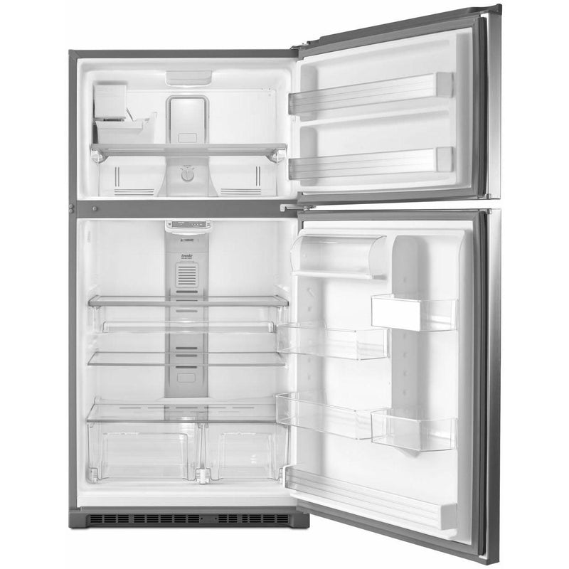 Maytag 33-inch, 21.2 cu.ft. Freestanding Top Freezer Refrigerator with Interior Ice Maker MRT711SMFZ IMAGE 2