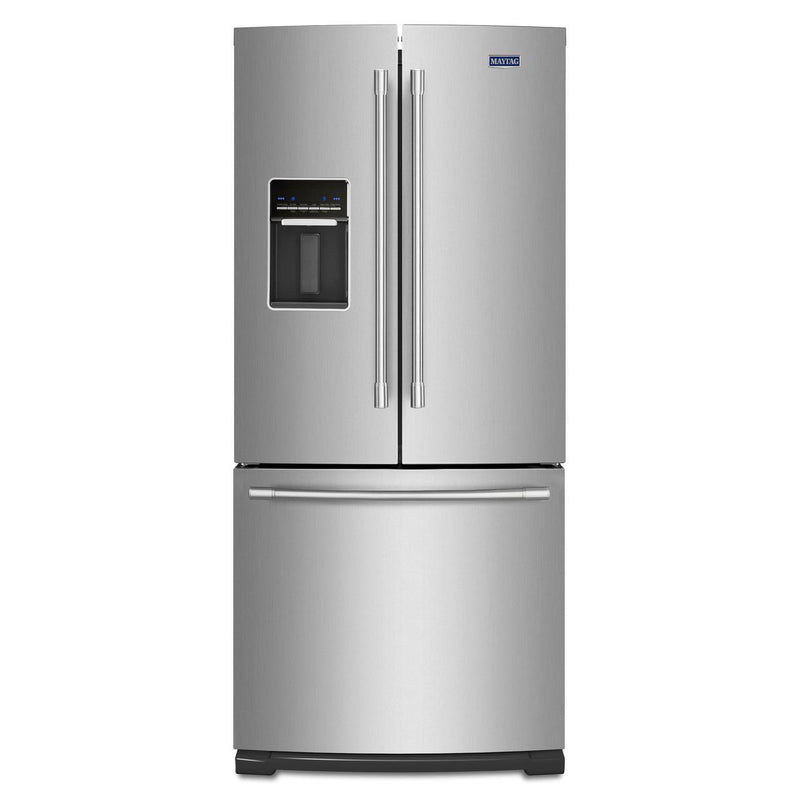 Maytag 30-inch, 19.7 cu. ft. French 3-Door Refrigerator with Water Dispenser MFW2055FRZ IMAGE 1