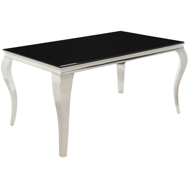 Coaster Furniture Carone Dining Table with Glass Top 105071 IMAGE 1
